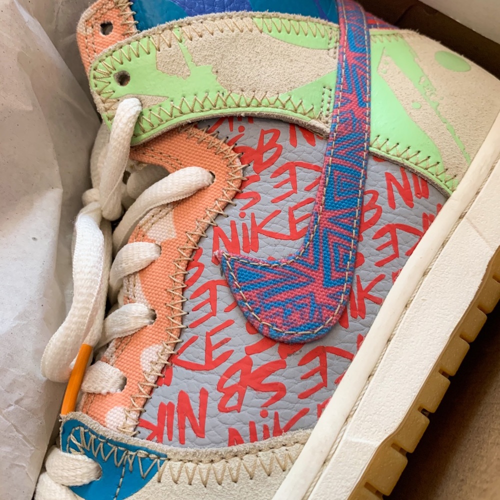 Nike SB Dunk High Thomas Campbell What the Dunk - Picture 2 of 8